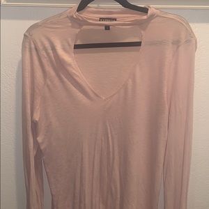 Pale pink Express long sleeve